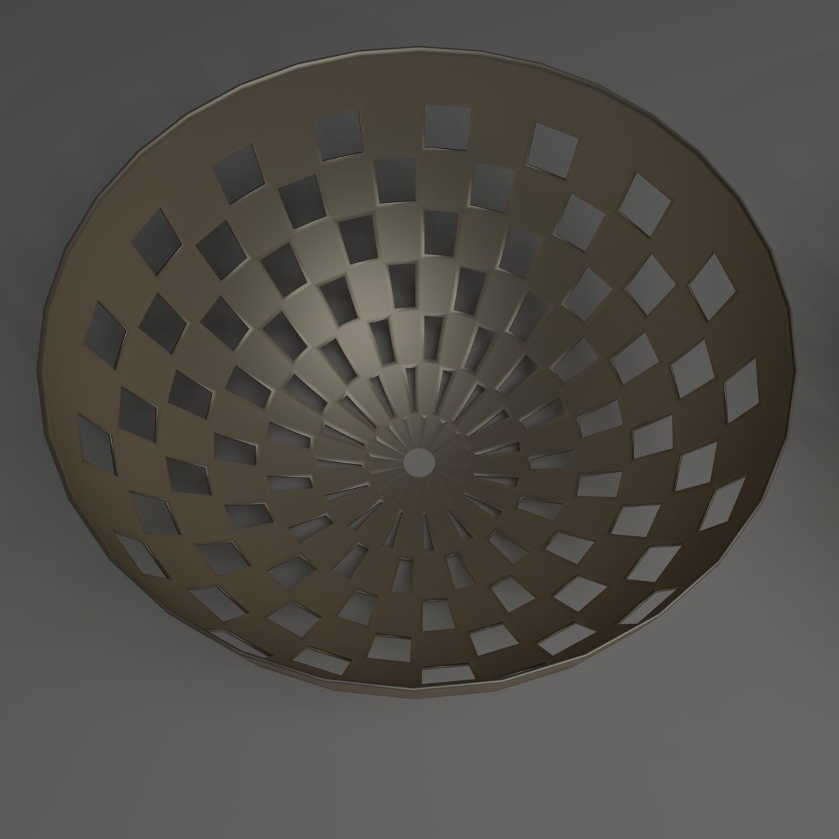 Basket Collection bowl with holes in it 3D model_22
