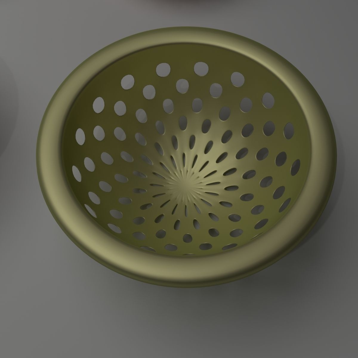 Basket Collection bowl with holes in it 3D model_17