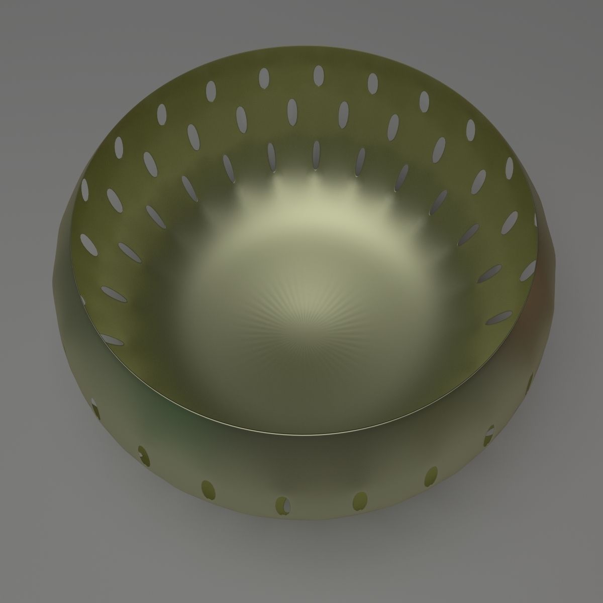 Basket Collection bowl with holes in it 3D model_20
