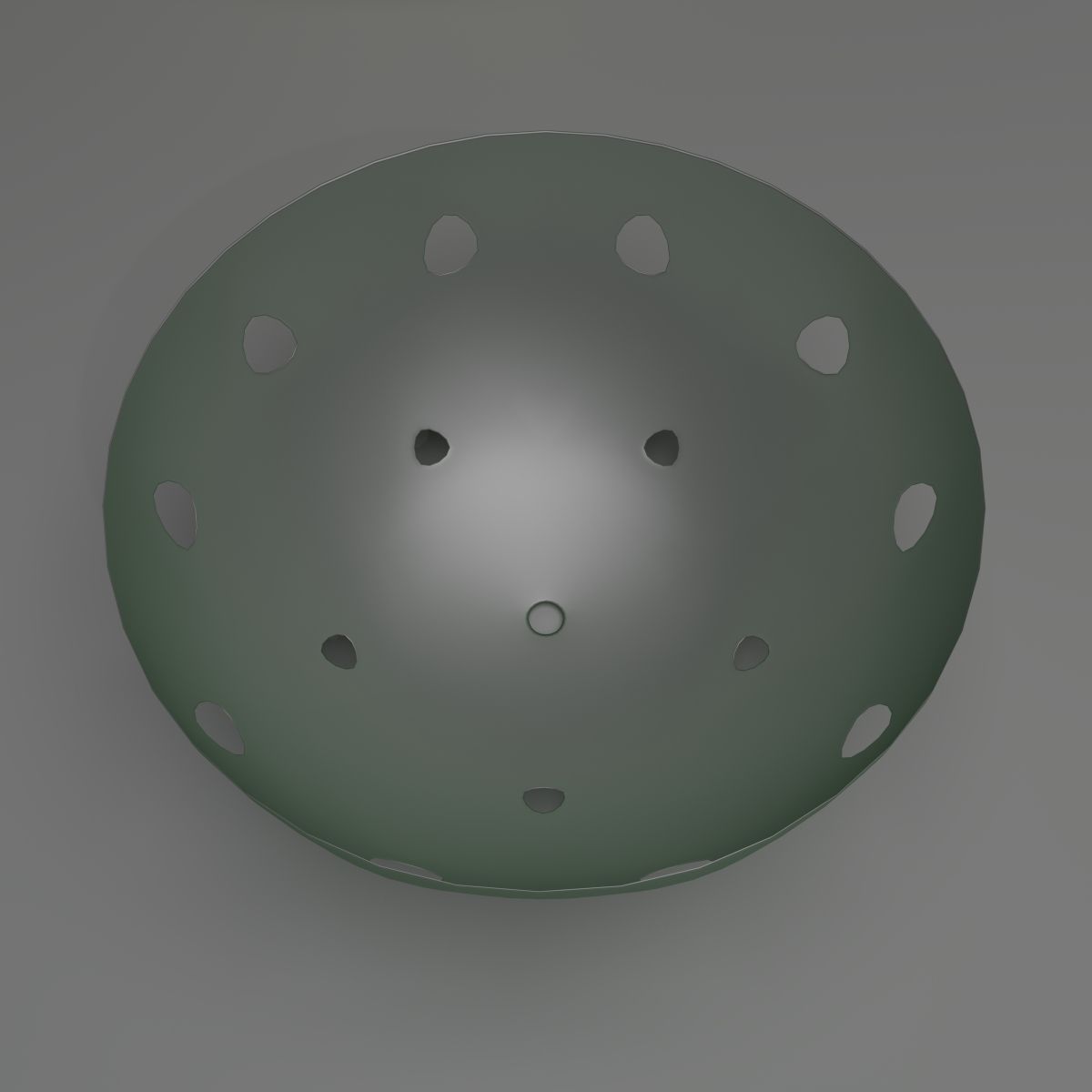 Basket Collection bowl with holes in it 3D model_19