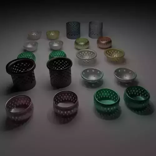 Basket Collection bowl with holes in it 3D model