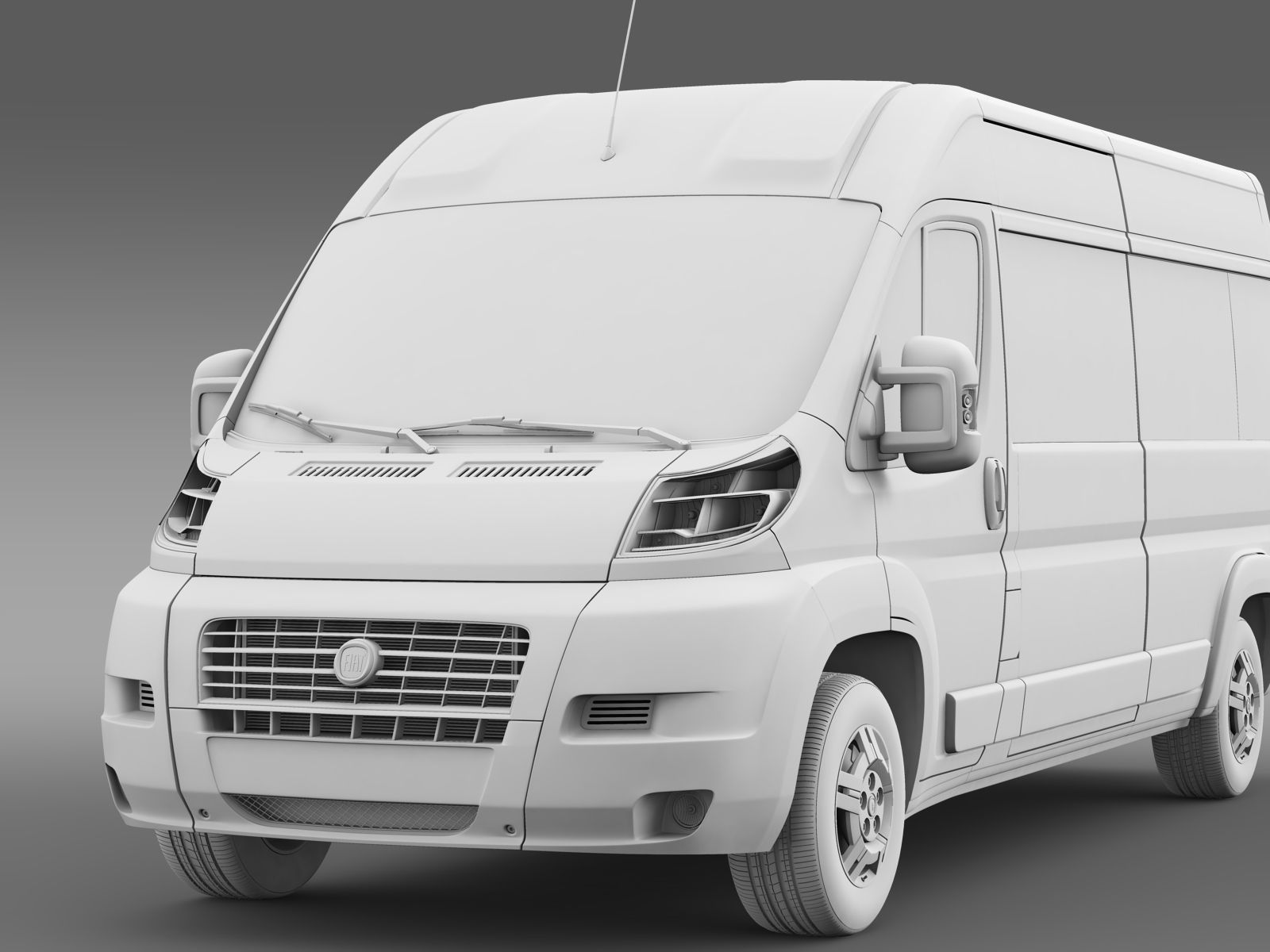 Fiat Ducato Maxi Bus L4H2 2006-2014 3D model_14