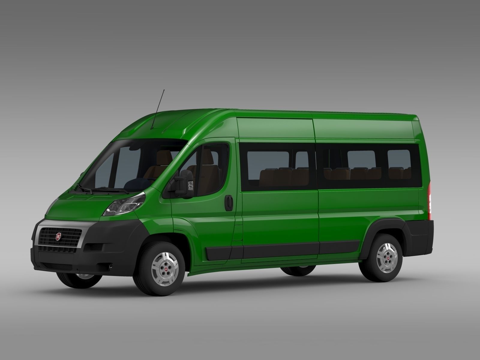 Fiat Ducato Maxi Bus L4H2 2006-2014 3D model_1