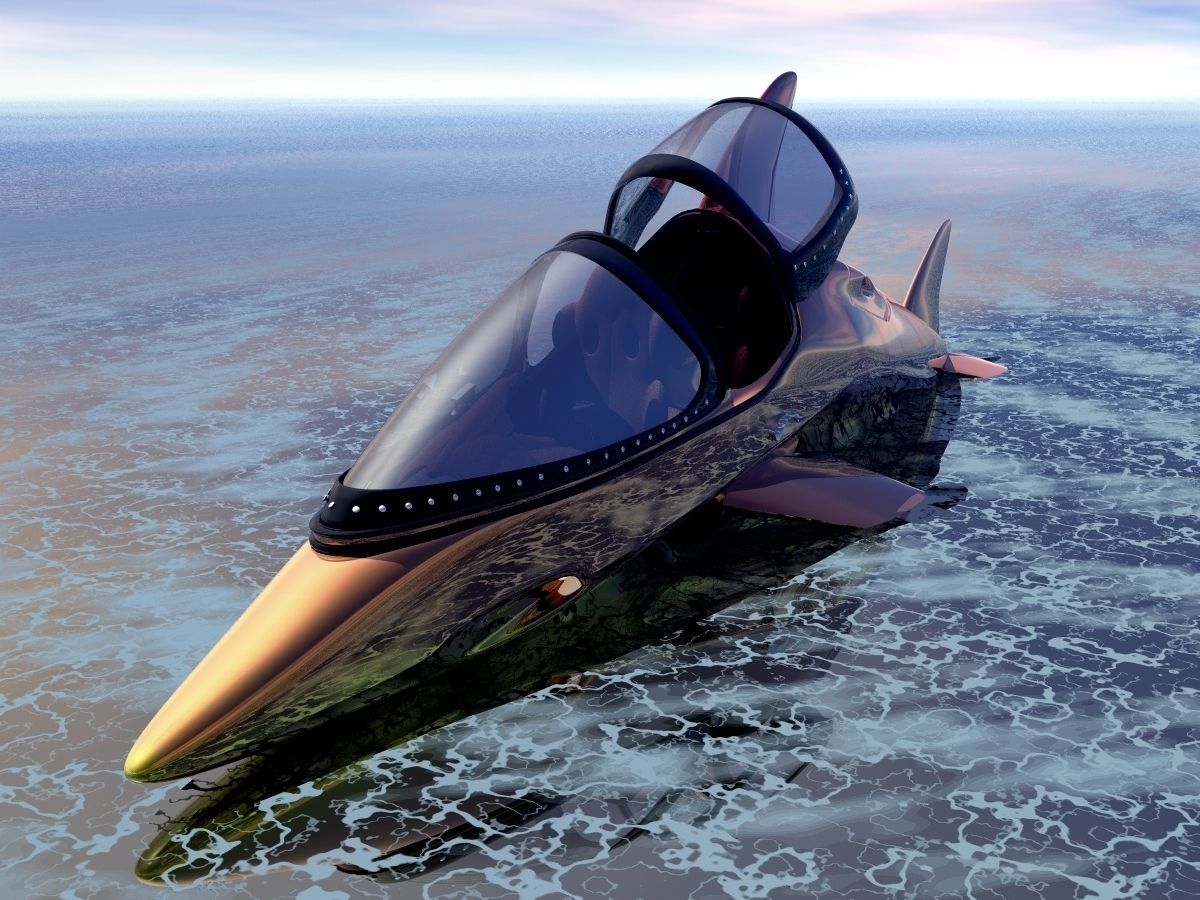 Dolphin Speed Boat 3D model_5