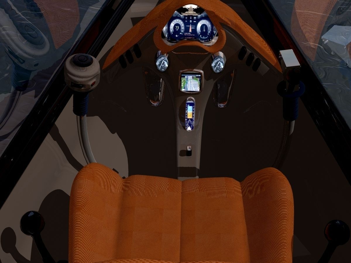 Dolphin Speed Boat 3D model_3