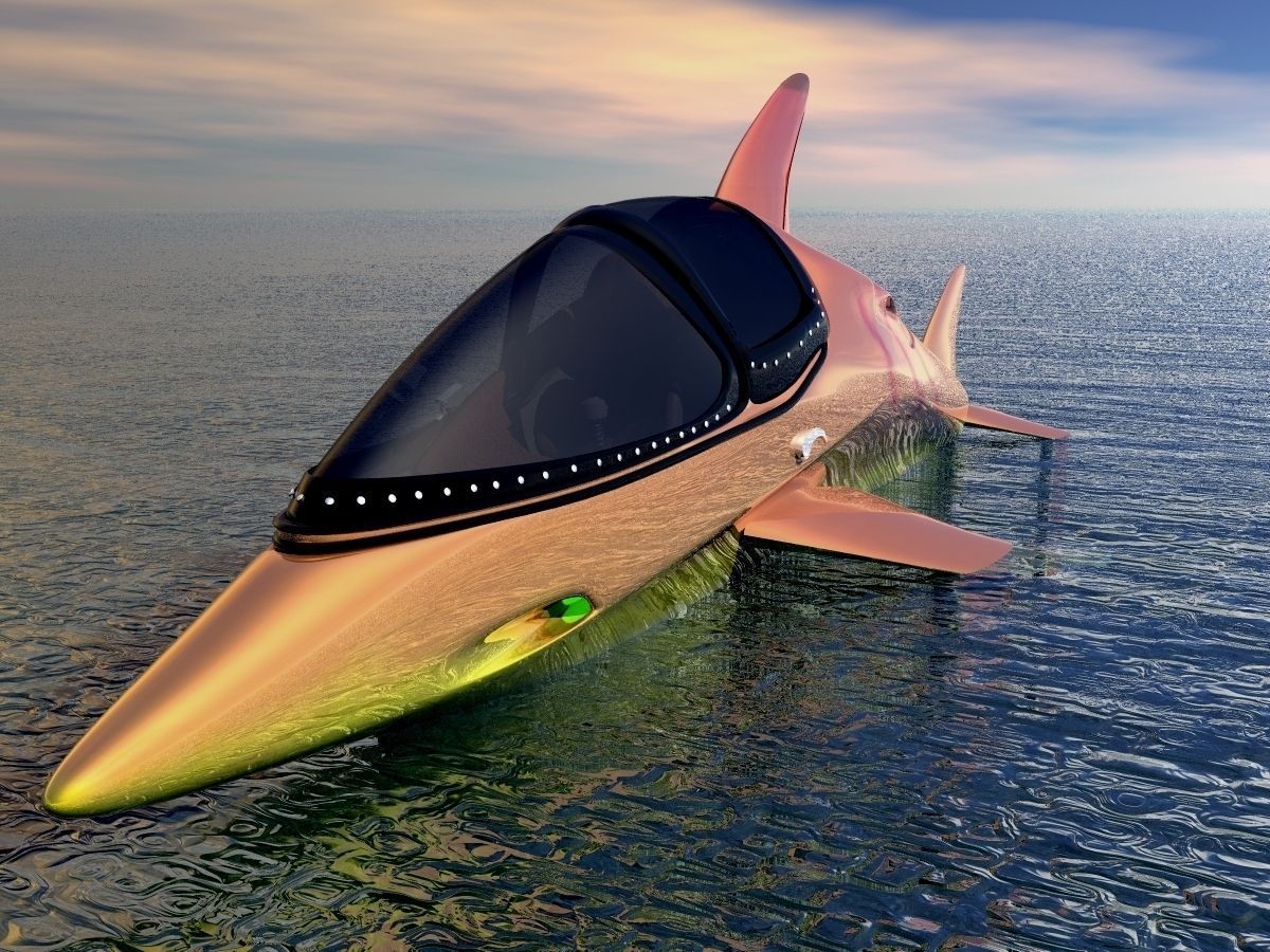 Dolphin Speed Boat 3D model_2