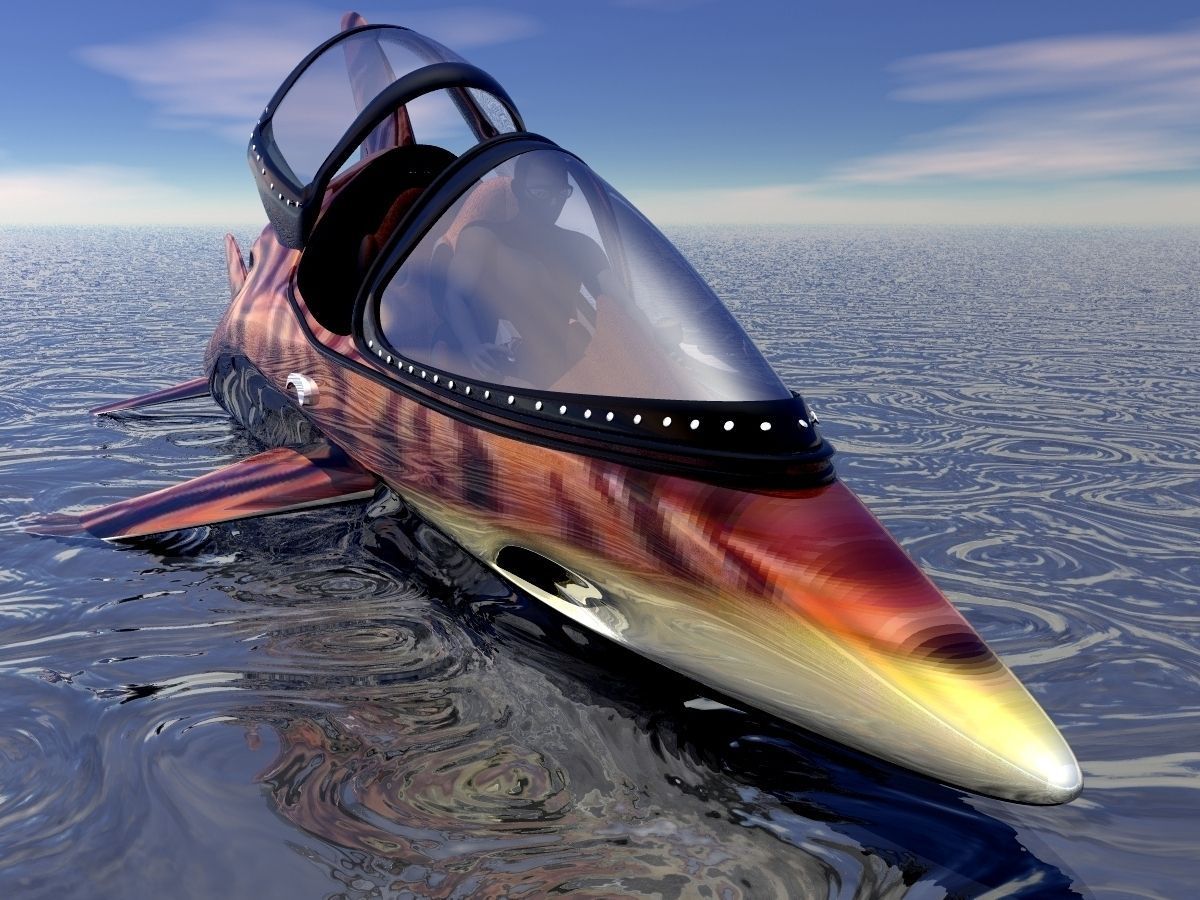 Dolphin Speed Boat 3D model_6
