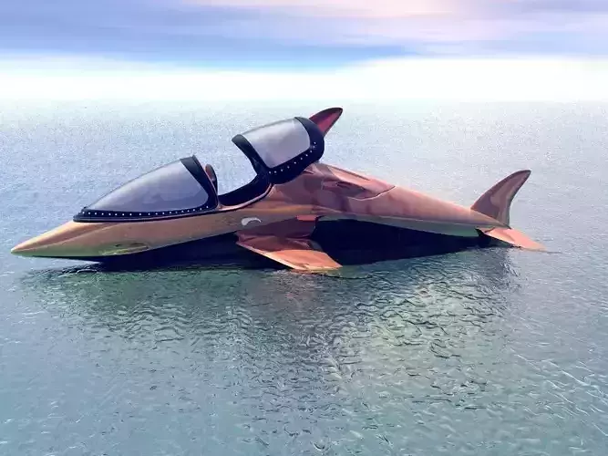 Dolphin Speed Boat 3D model