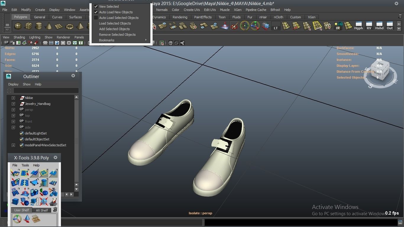 Nikkie cartoon Female Character 4 3D model_17
