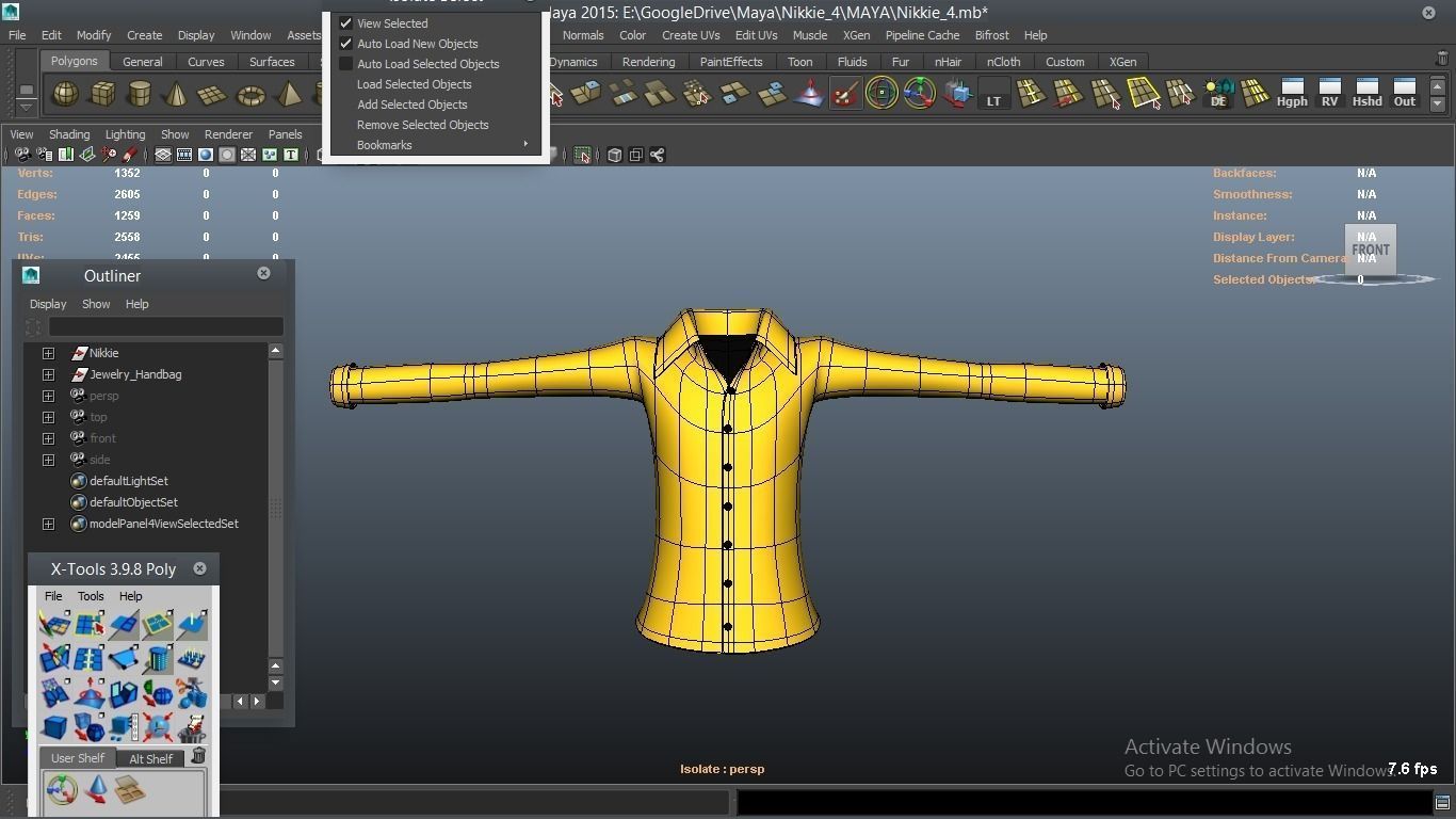 Nikkie cartoon Female Character 4 3D model_20