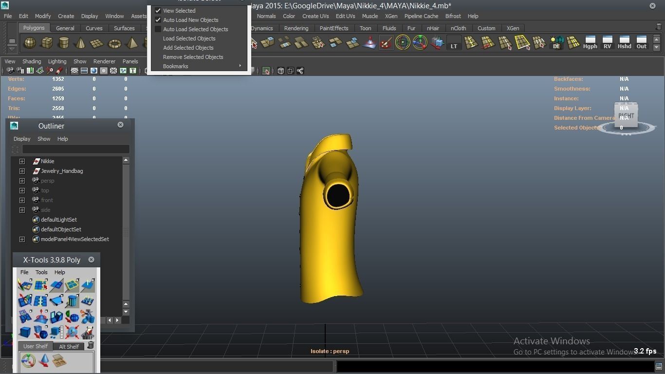 Nikkie cartoon Female Character 4 3D model_21