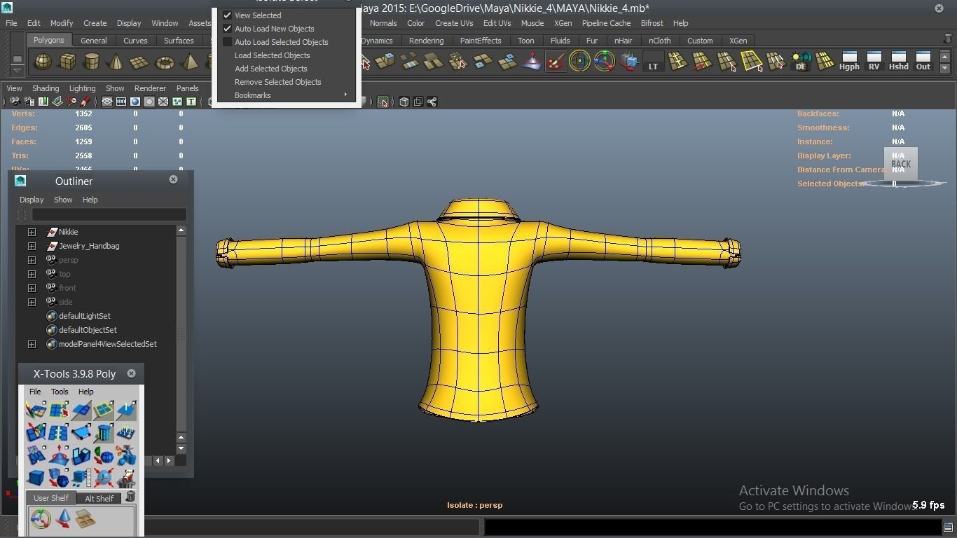 Nikkie cartoon Female Character 4 3D model_24