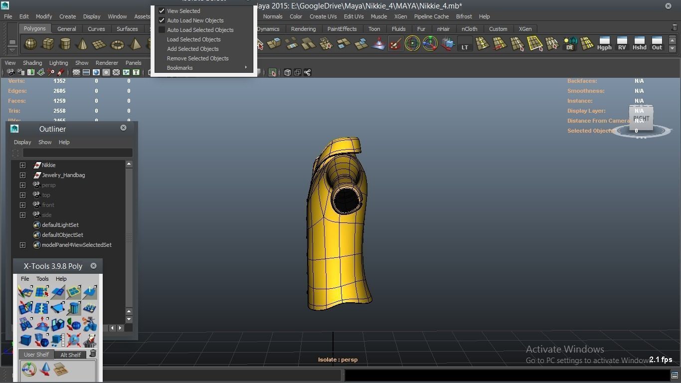 Nikkie cartoon Female Character 4 3D model_22