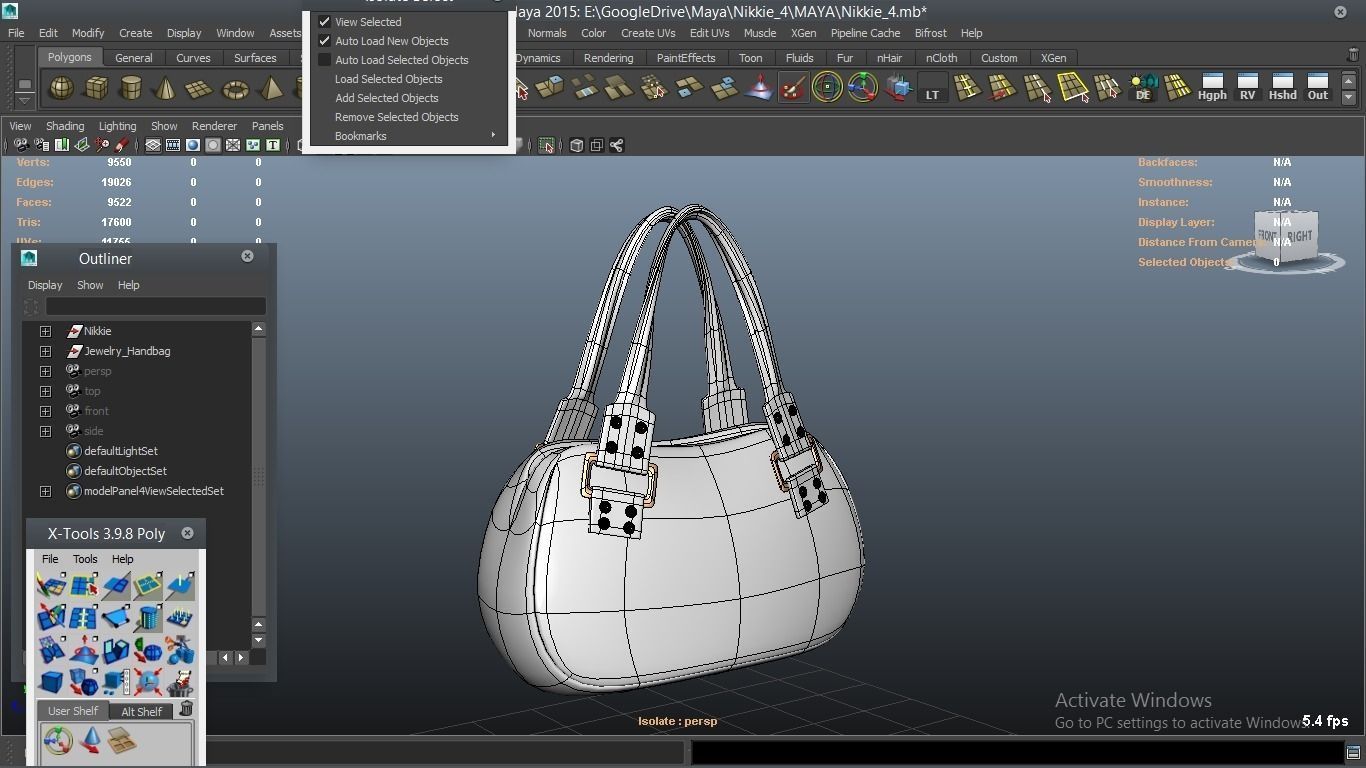 Nikkie cartoon Female Character 4 3D model_32