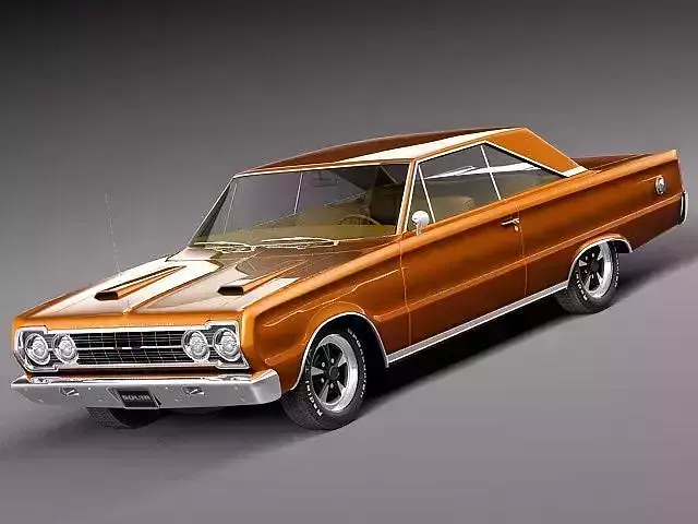 Plymouth GTX hardtop 1967 3D model