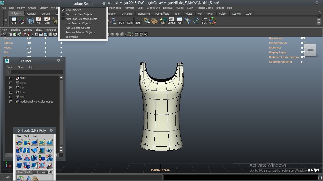 Nikkie cartoon Female Character 5 3D model_34