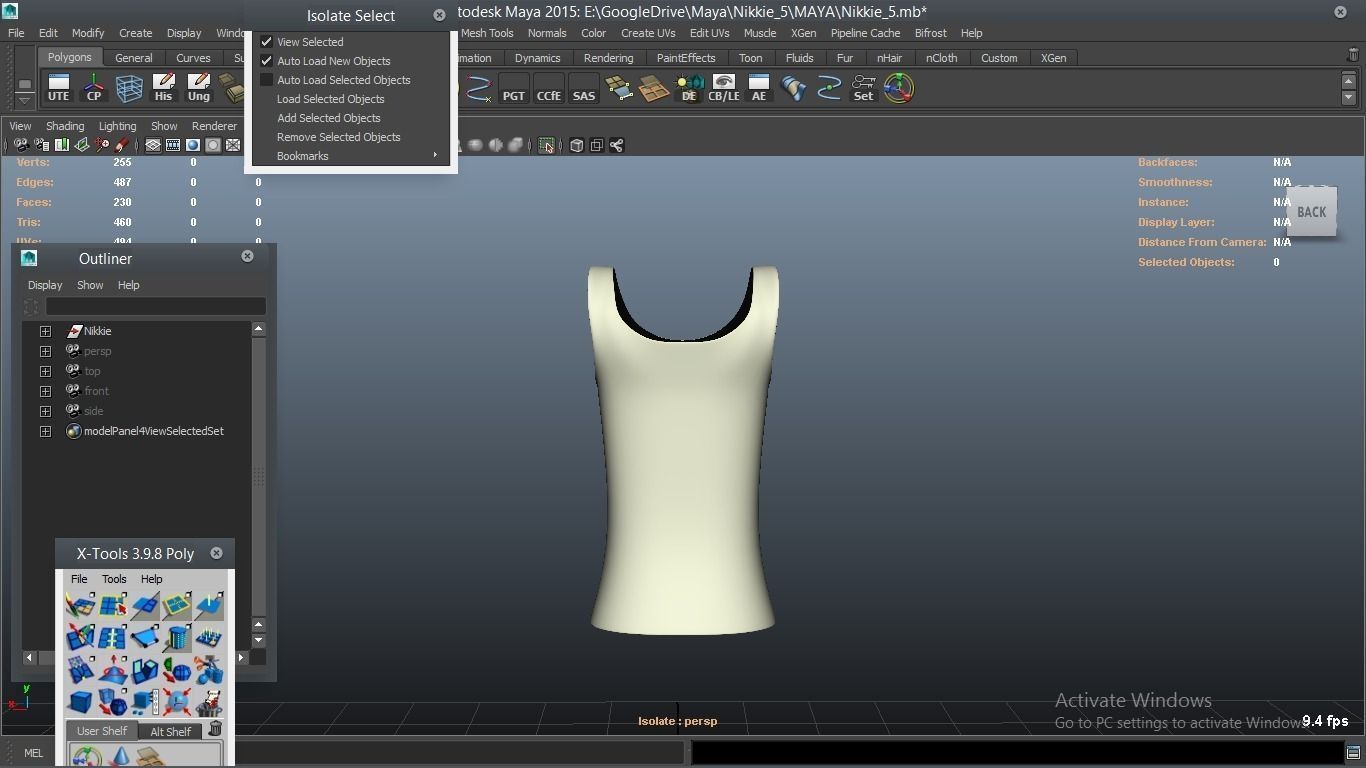 Nikkie cartoon Female Character 5 3D model_33