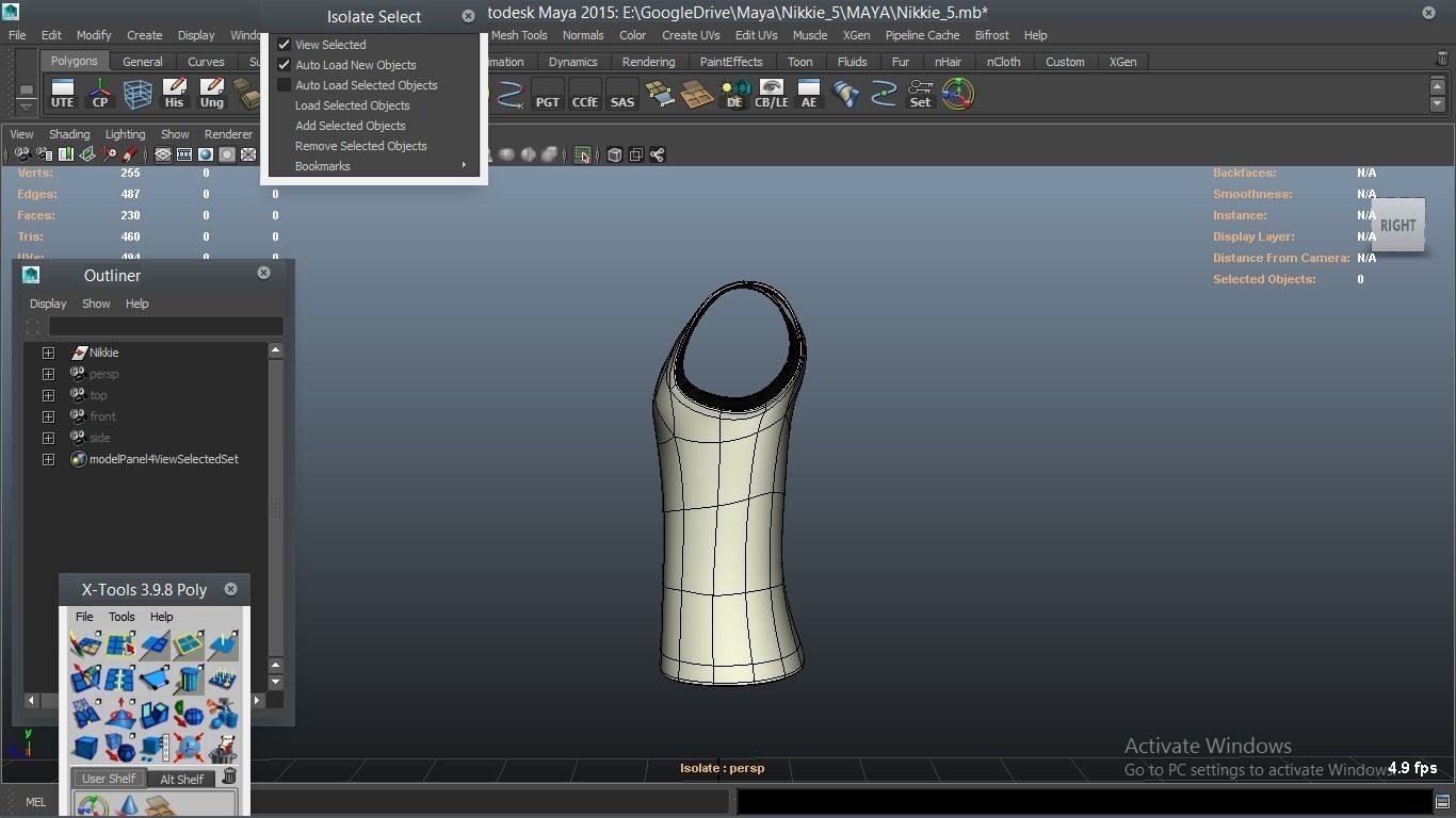 Nikkie cartoon Female Character 5 3D model_32