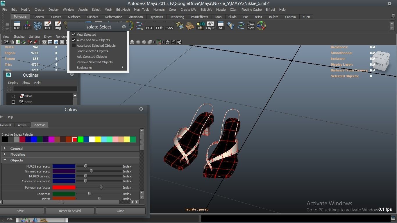 Nikkie cartoon Female Character 5 3D model_15