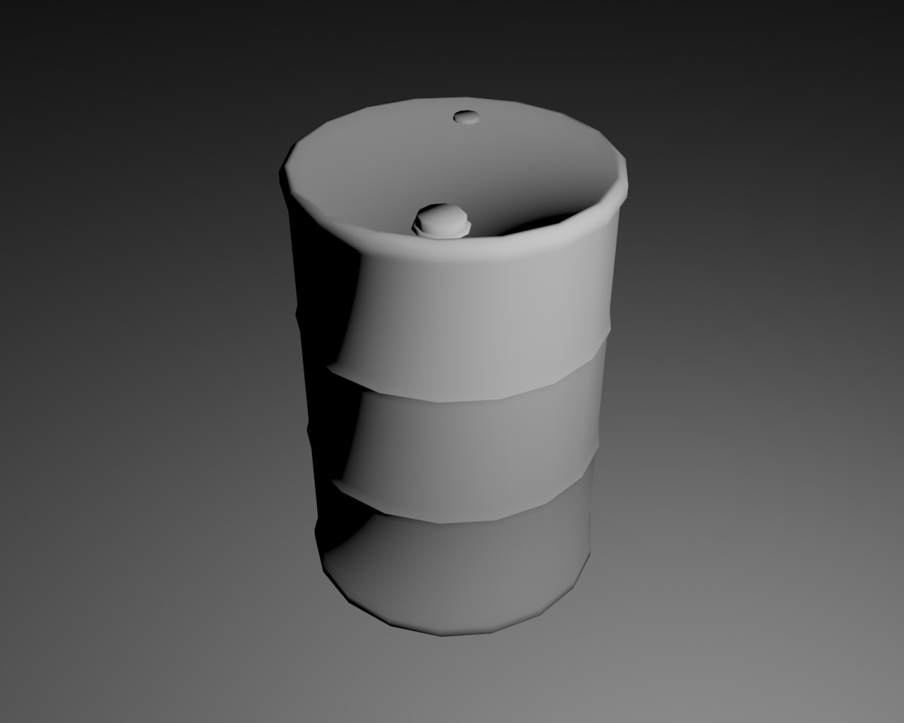 Barrel Explosive Free low-poly 3D model_1