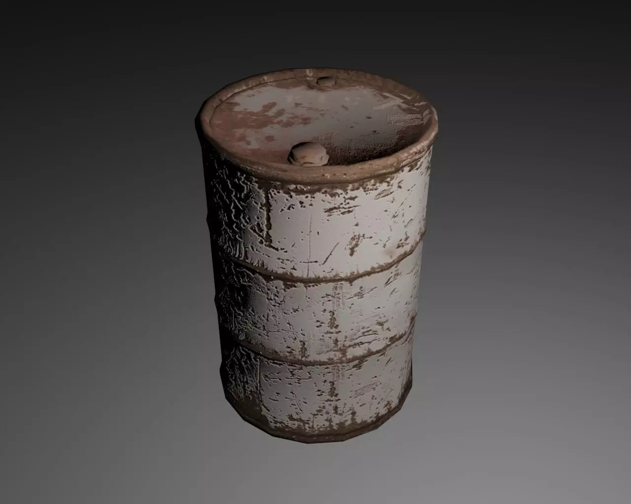 Barrel Explosive Free low-poly 3D model_0