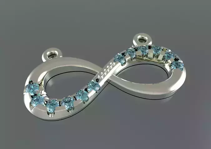 eight pendant 3D print model