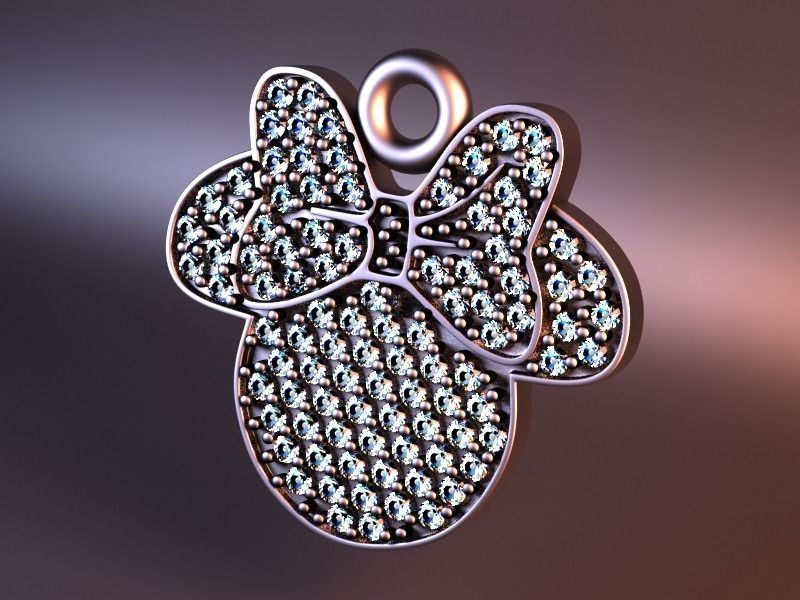 butterfly pendant 3D print model_0