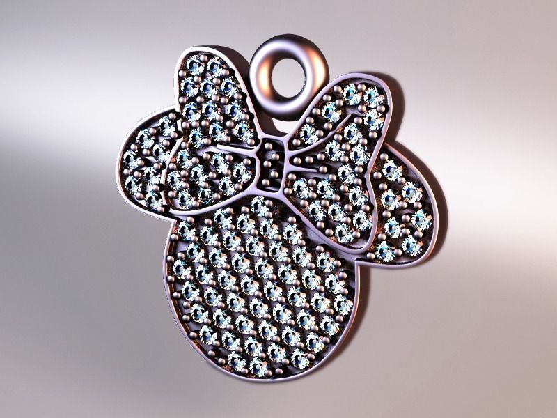 butterfly pendant 3D print model_1