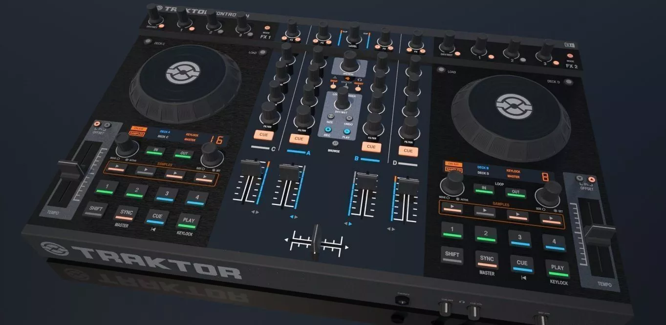 Traktor Kontrol S4 dj mixer 3D model