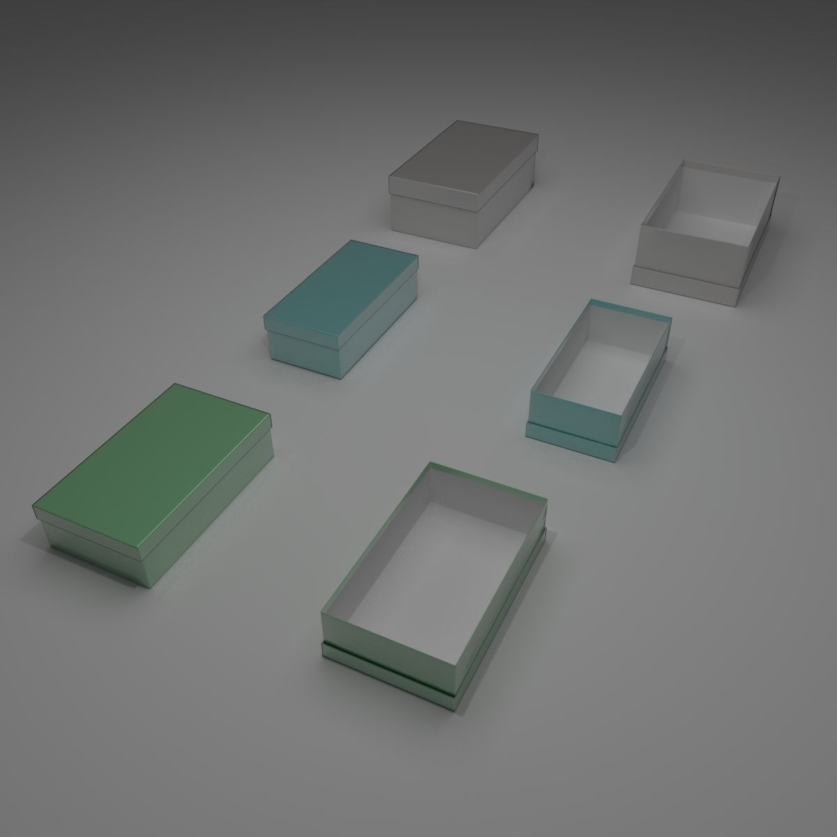 Box Collection 3D model_1
