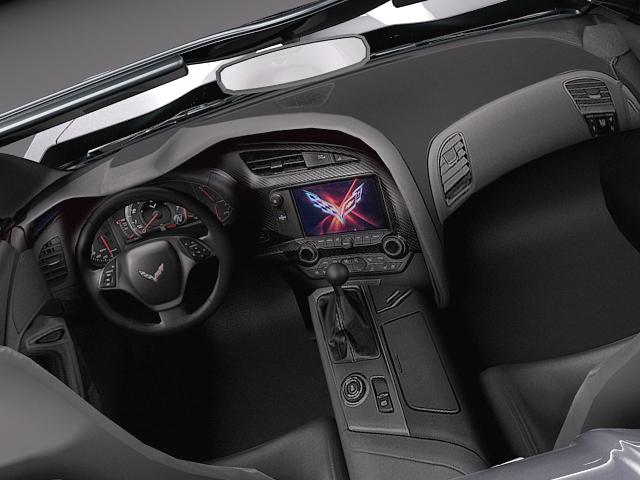 Chevrolet Corvette C7 Stingray Convertible 2014 3D model_1