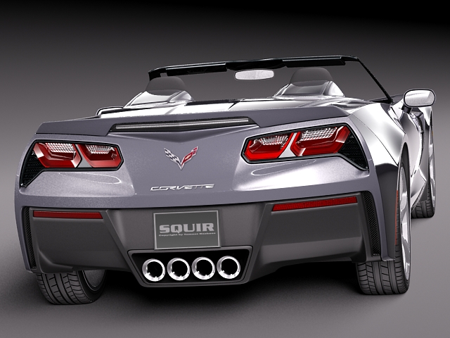 Chevrolet Corvette C7 Stingray Convertible 2014 3D model_10