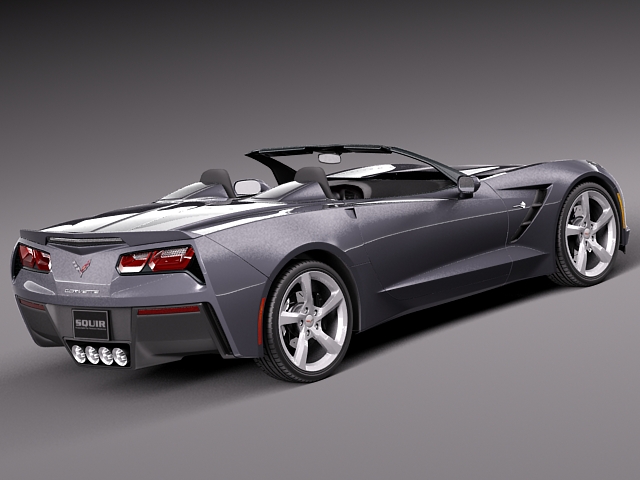 Chevrolet Corvette C7 Stingray Convertible 2014 3D model_8
