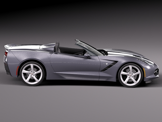 Chevrolet Corvette C7 Stingray Convertible 2014 3D model_3