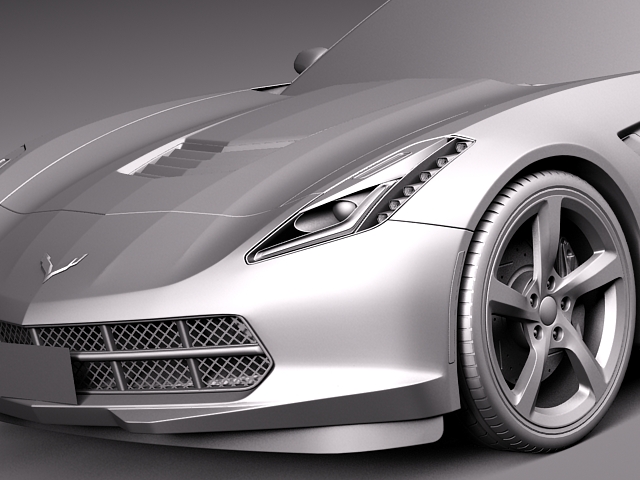 Chevrolet Corvette C7 Stingray Convertible 2014 3D model_13