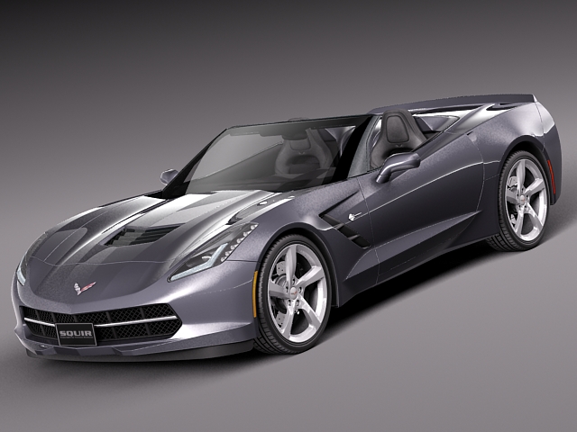Chevrolet Corvette C7 Stingray Convertible 2014 3D model_9