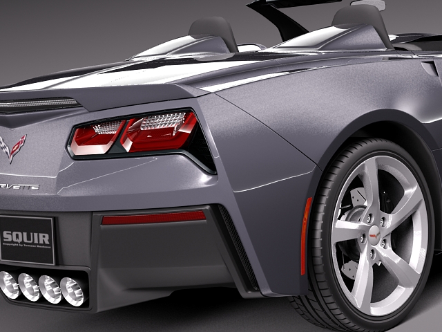 Chevrolet Corvette C7 Stingray Convertible 2014 3D model_5