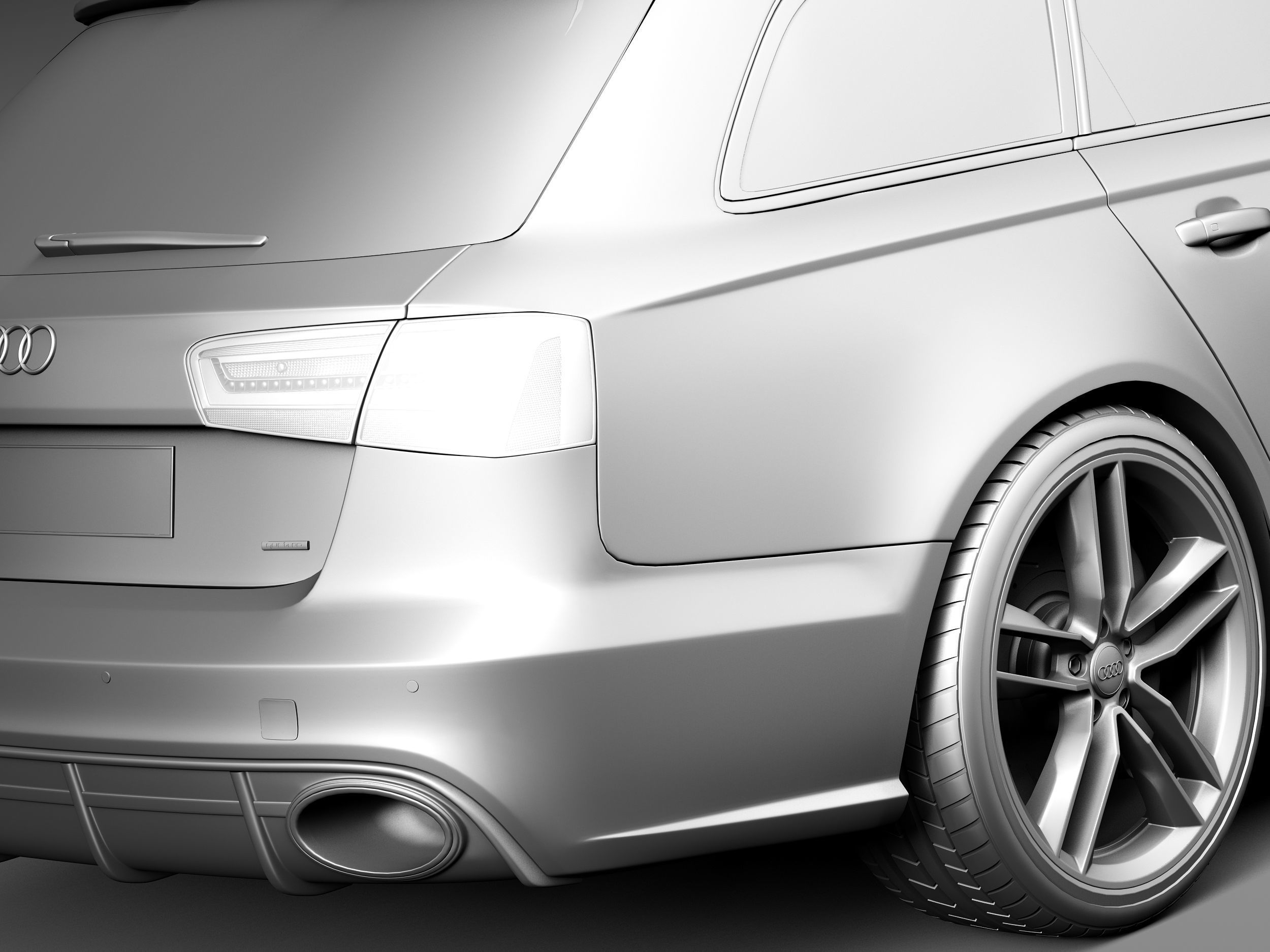 Audi RS6 Avant 2014 3D model_11