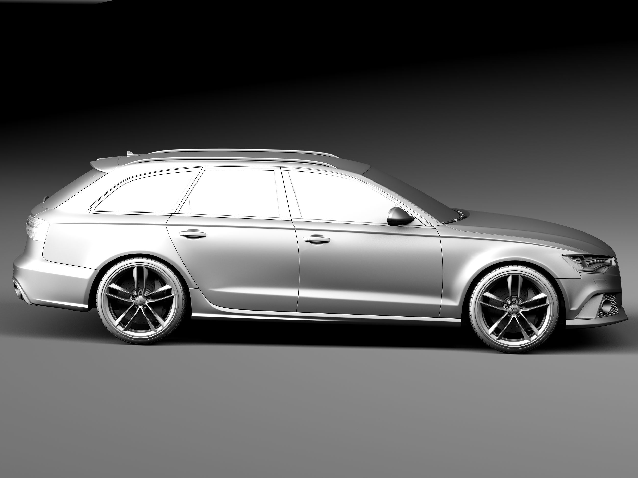 Audi RS6 Avant 2014 3D model_14