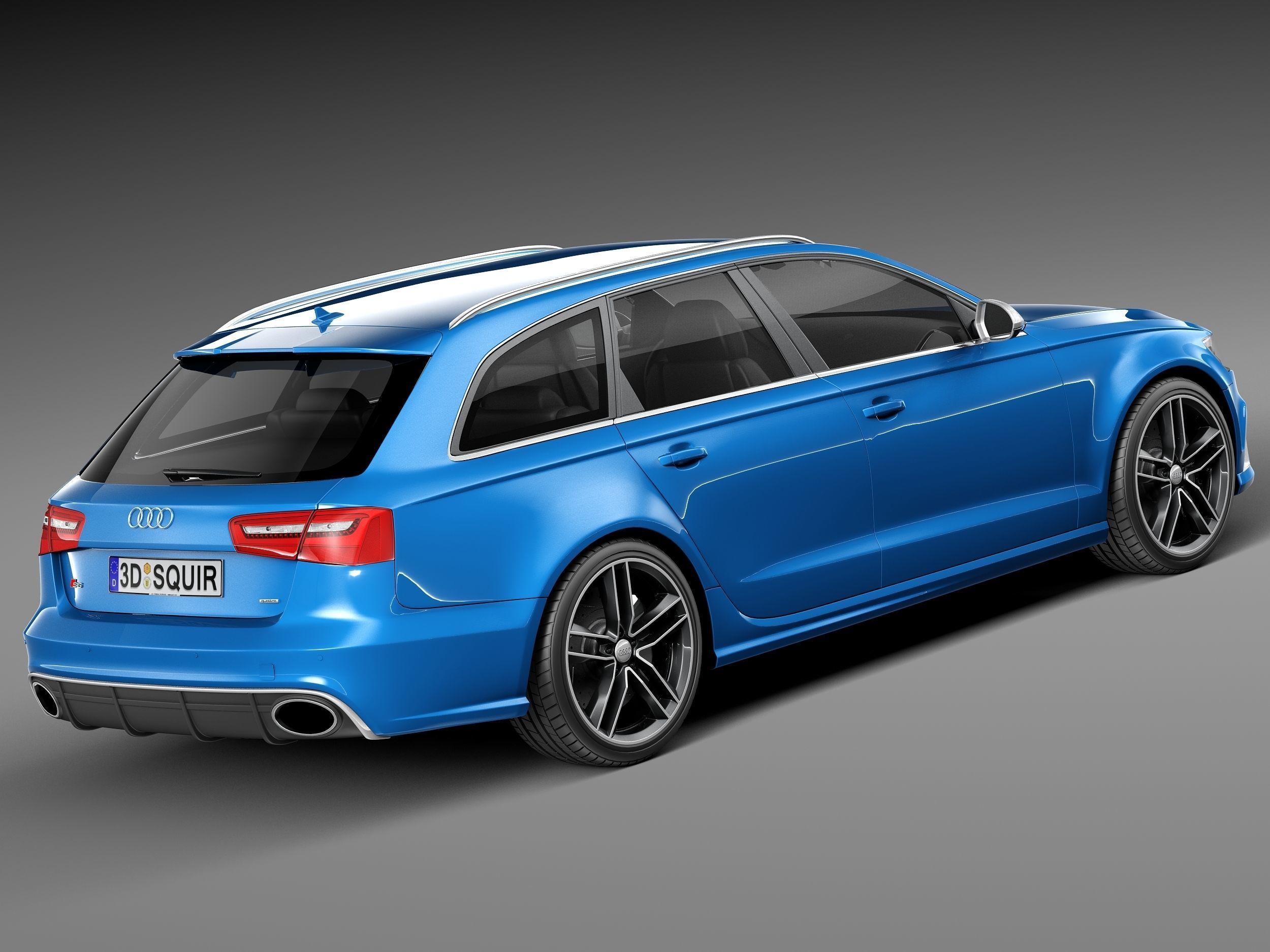 Audi RS6 Avant 2014 3D model_4