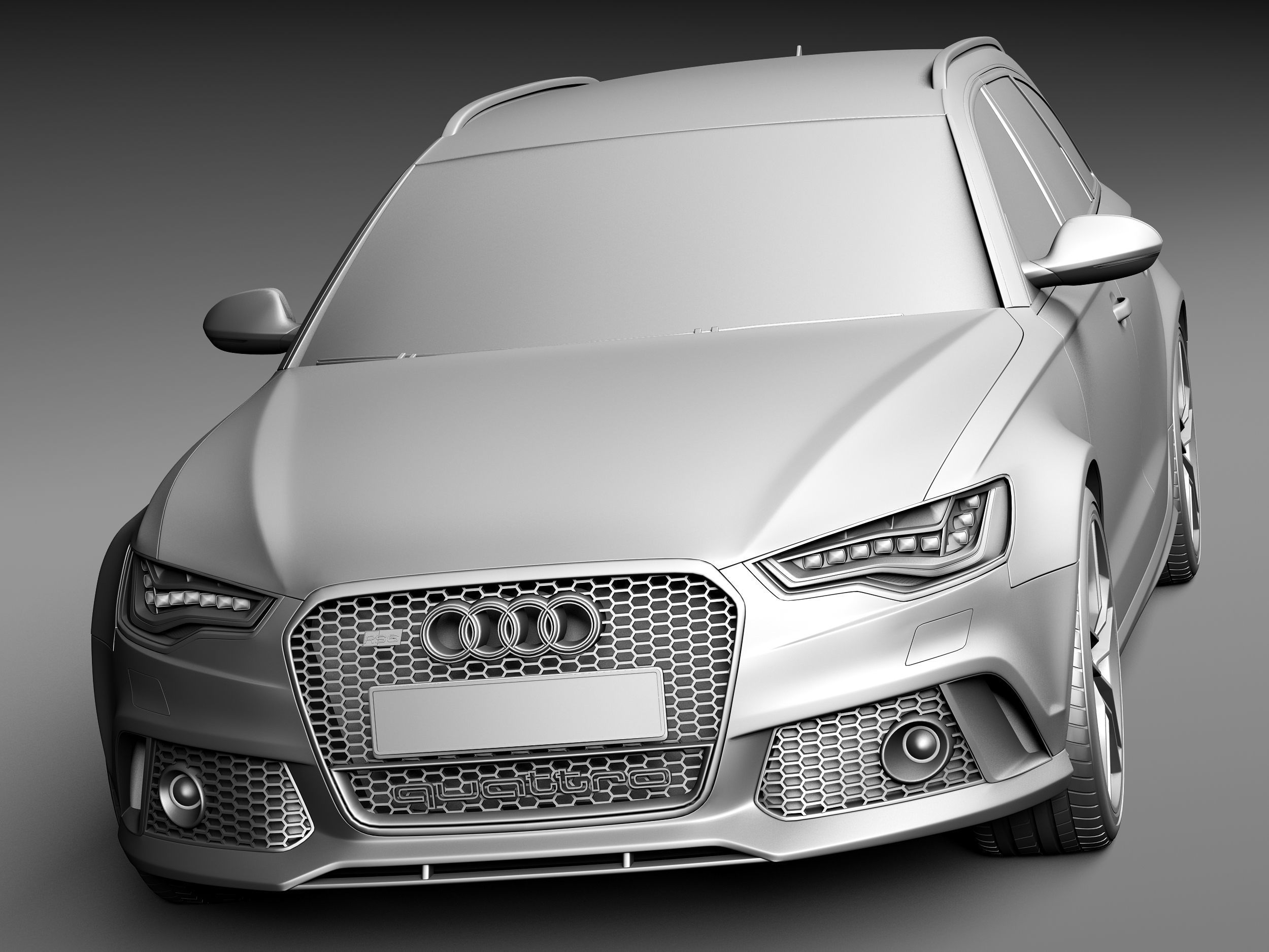 Audi RS6 Avant 2014 3D model_9