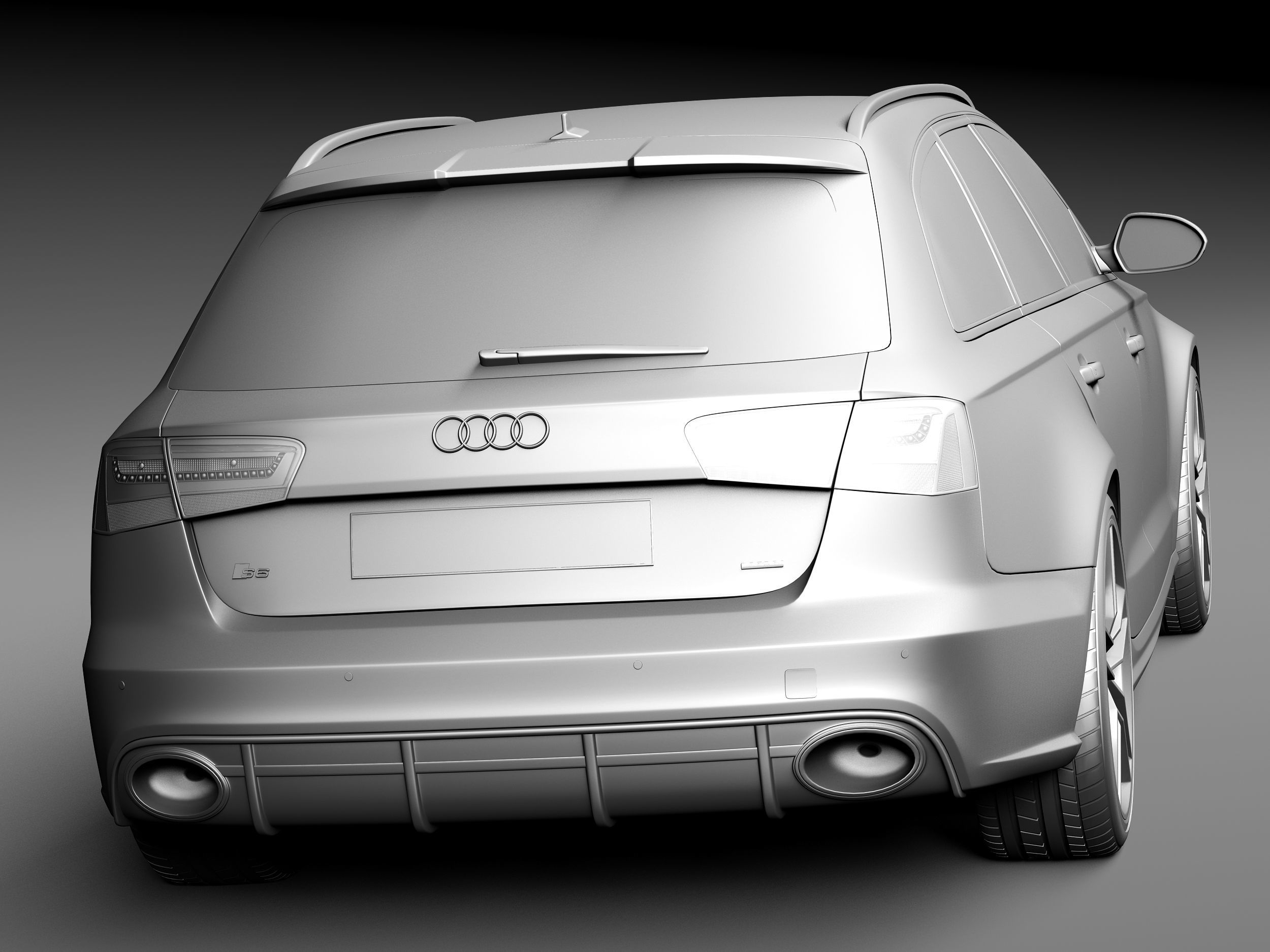 Audi RS6 Avant 2014 3D model_13