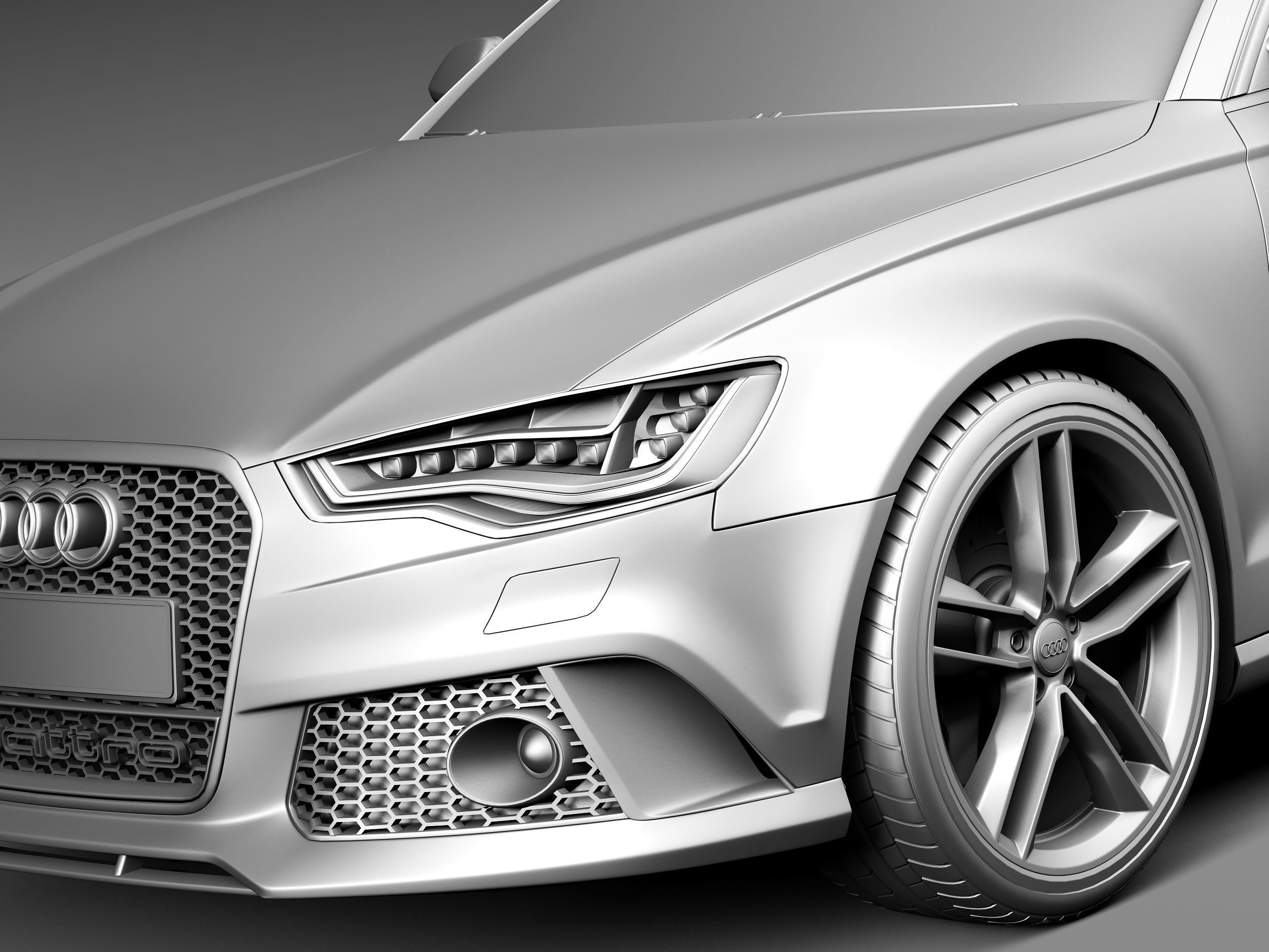 Audi RS6 Avant 2014 3D model_10