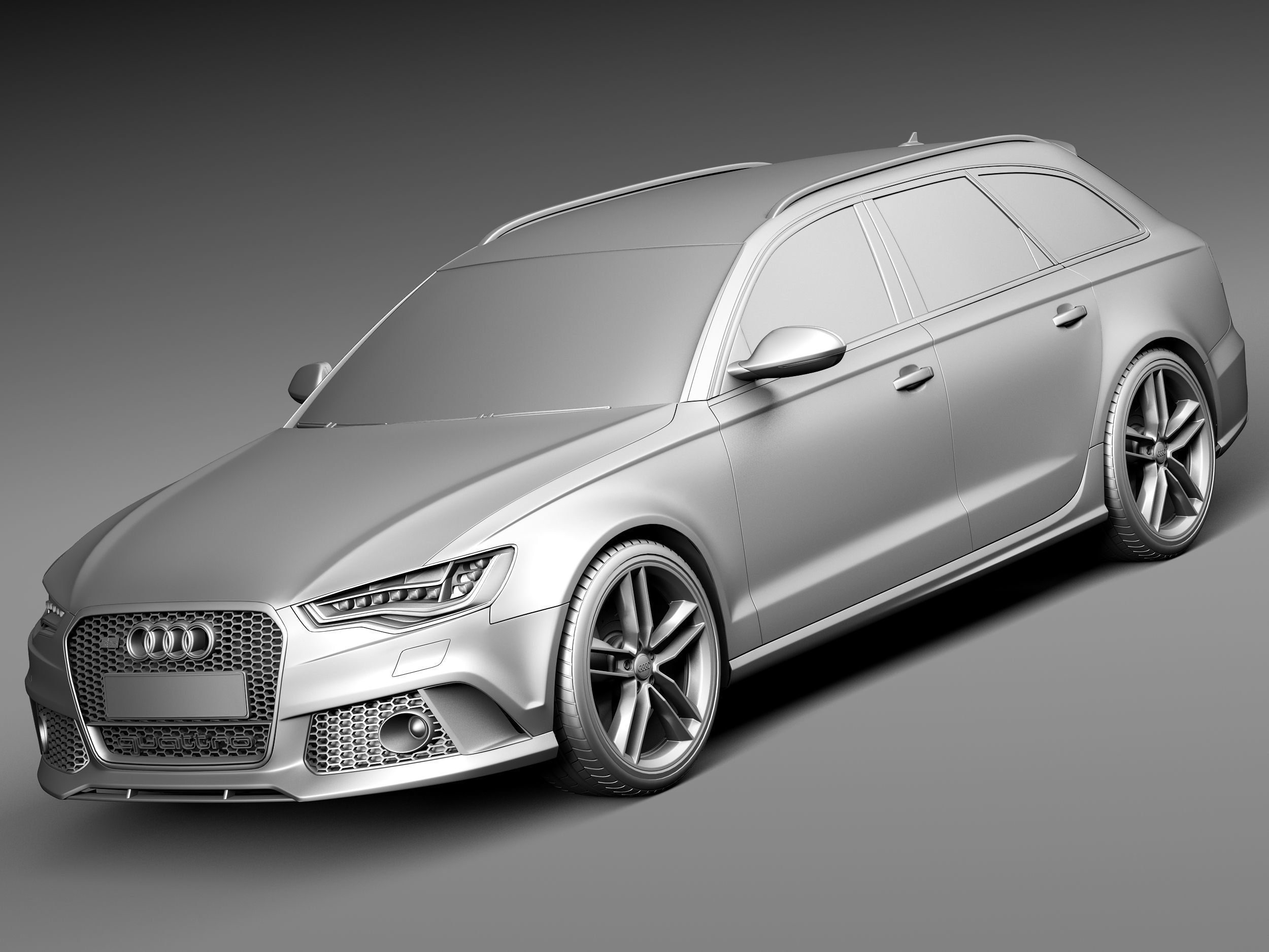 Audi RS6 Avant 2014 3D model_8