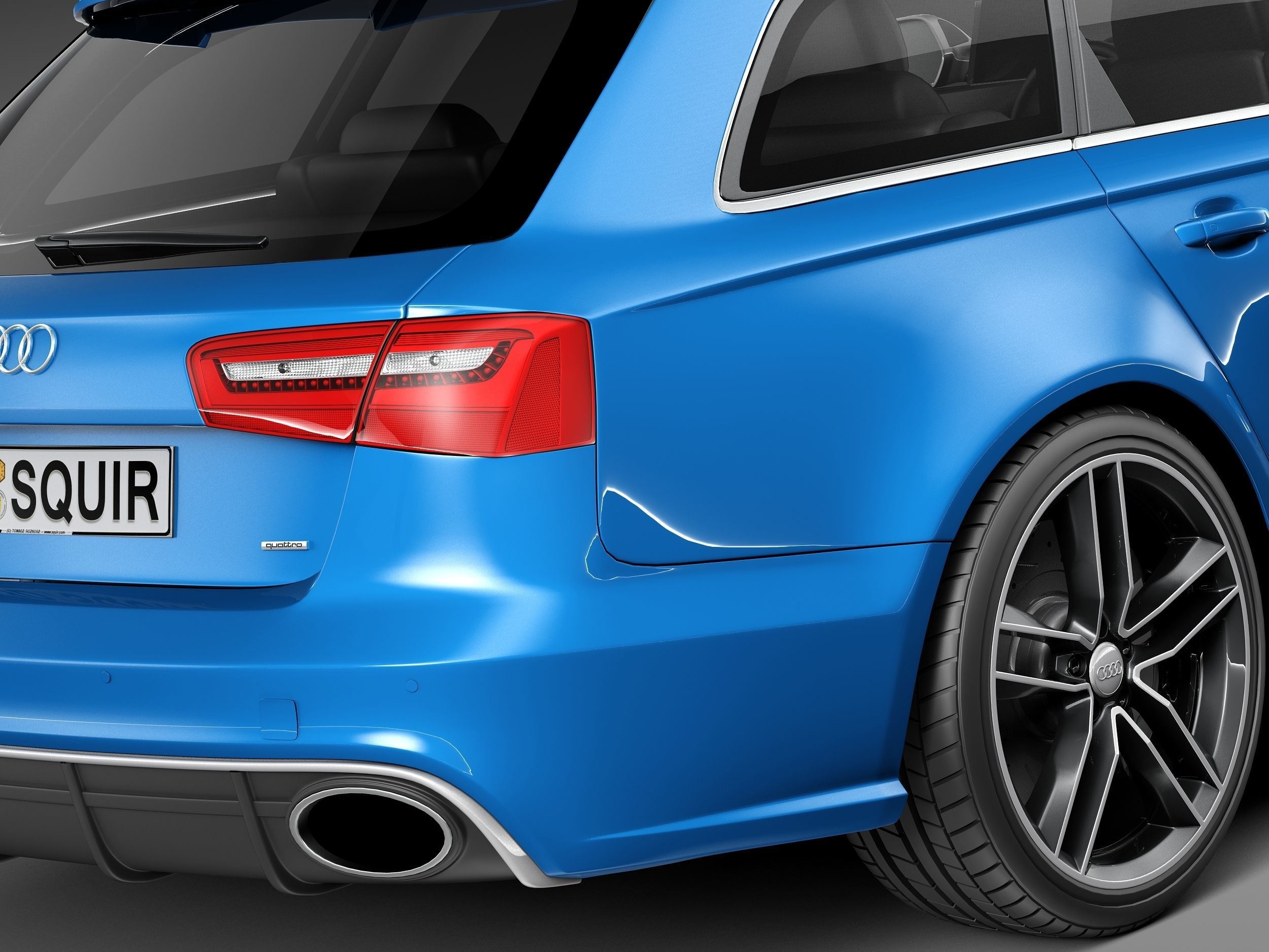 Audi RS6 Avant 2014 3D model_3