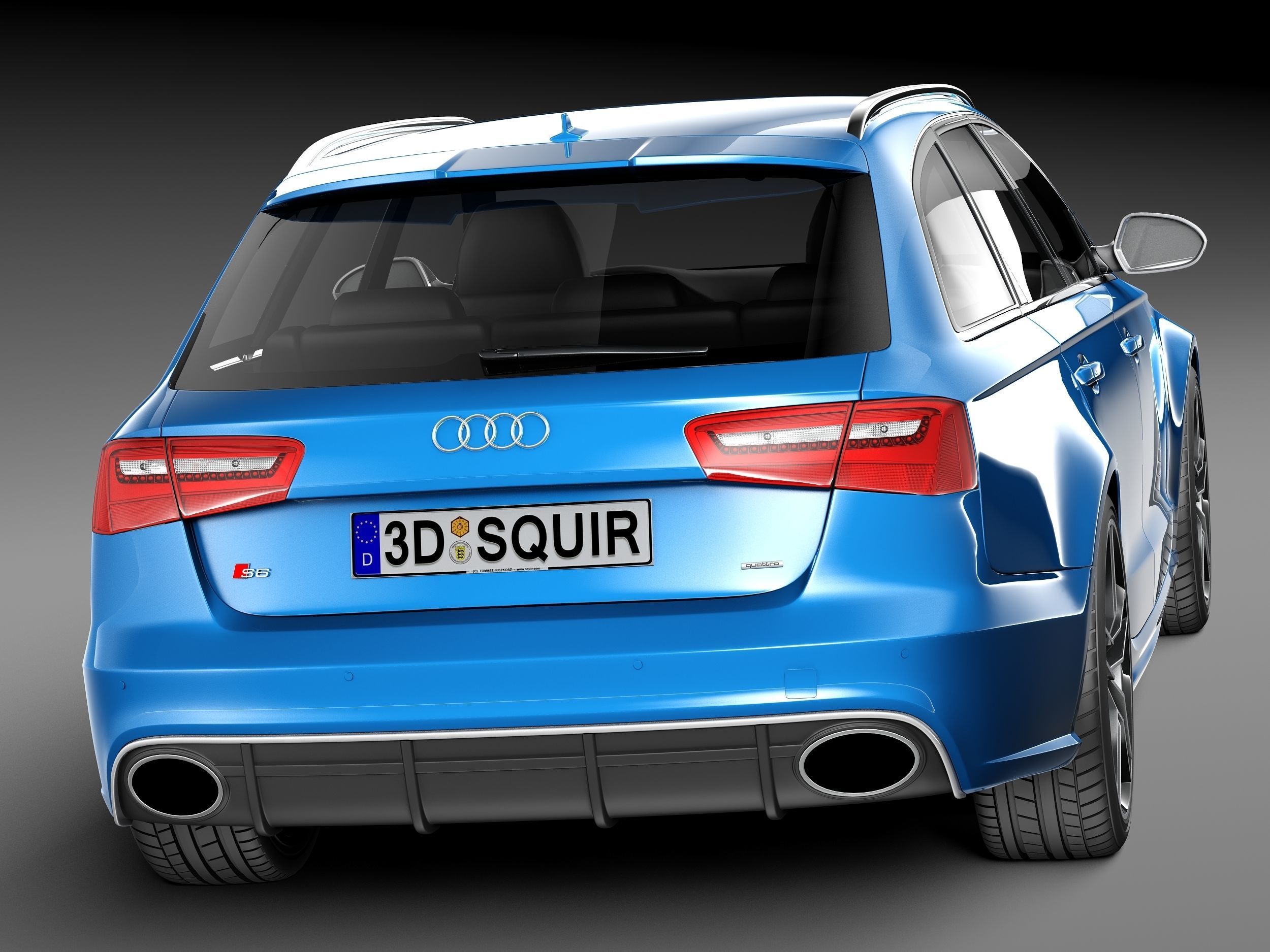 Audi RS6 Avant 2014 3D model_5