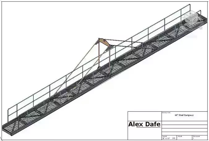 60 feet Gangway 3D print model