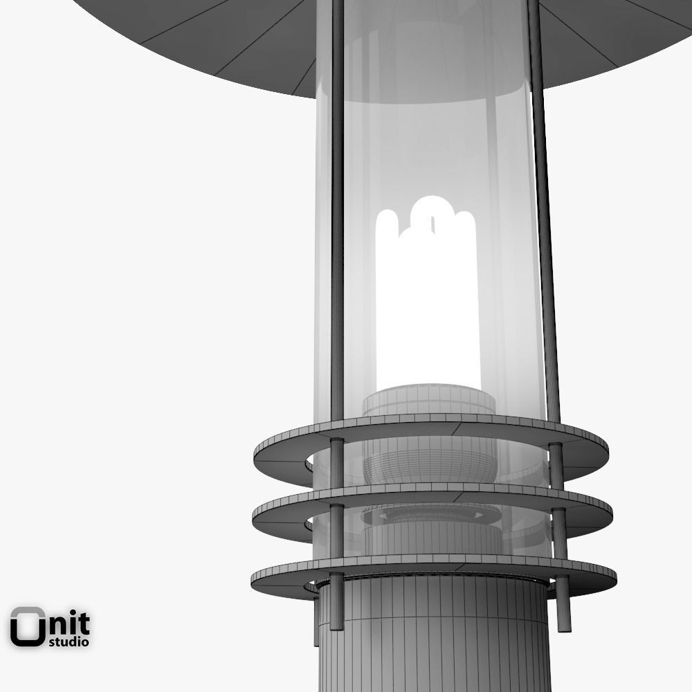 Zumtobel Boom lamppost 3D model_9