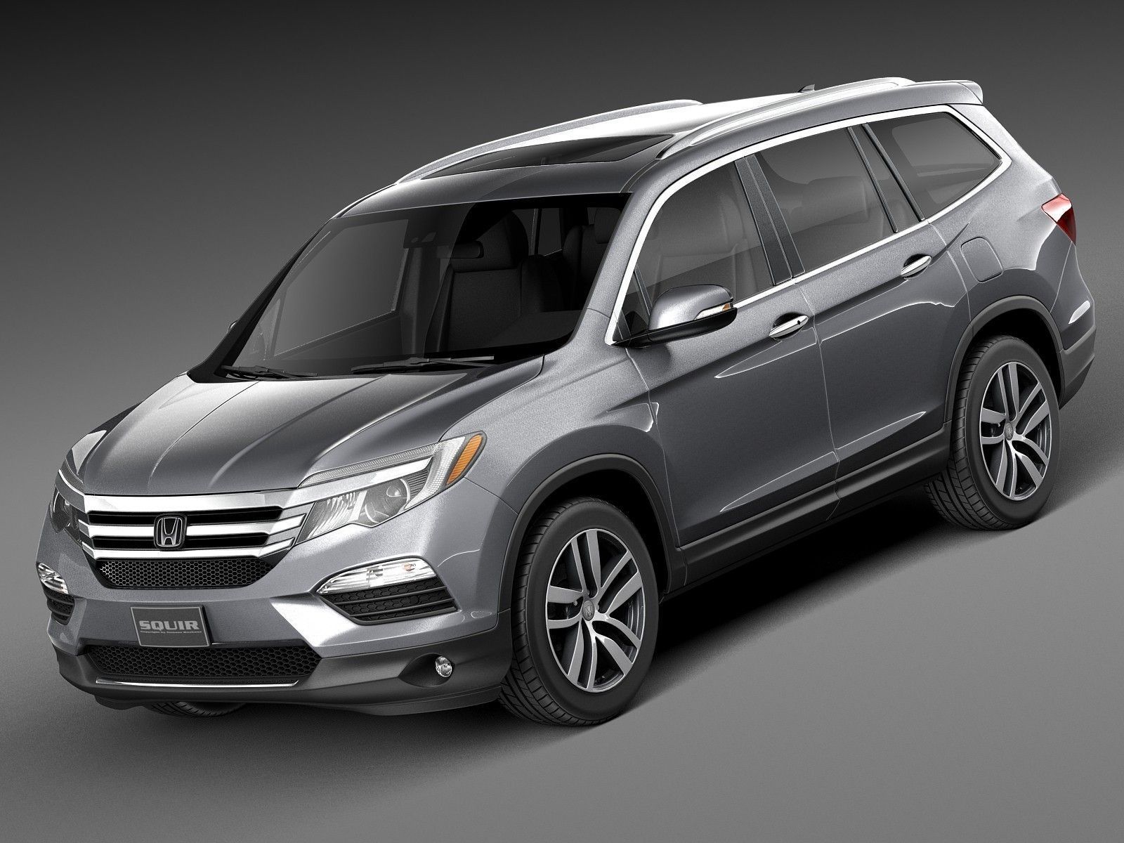 Honda Pilot 2016 3D Model MAX OBJ 3DS FBX C4D LWO LW LWS