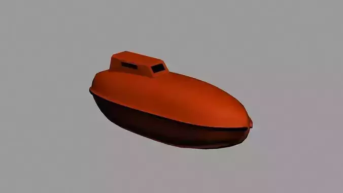 Lifeboat orange boat